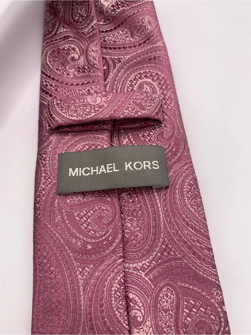 Michael Kors Mauve Paisley Tie